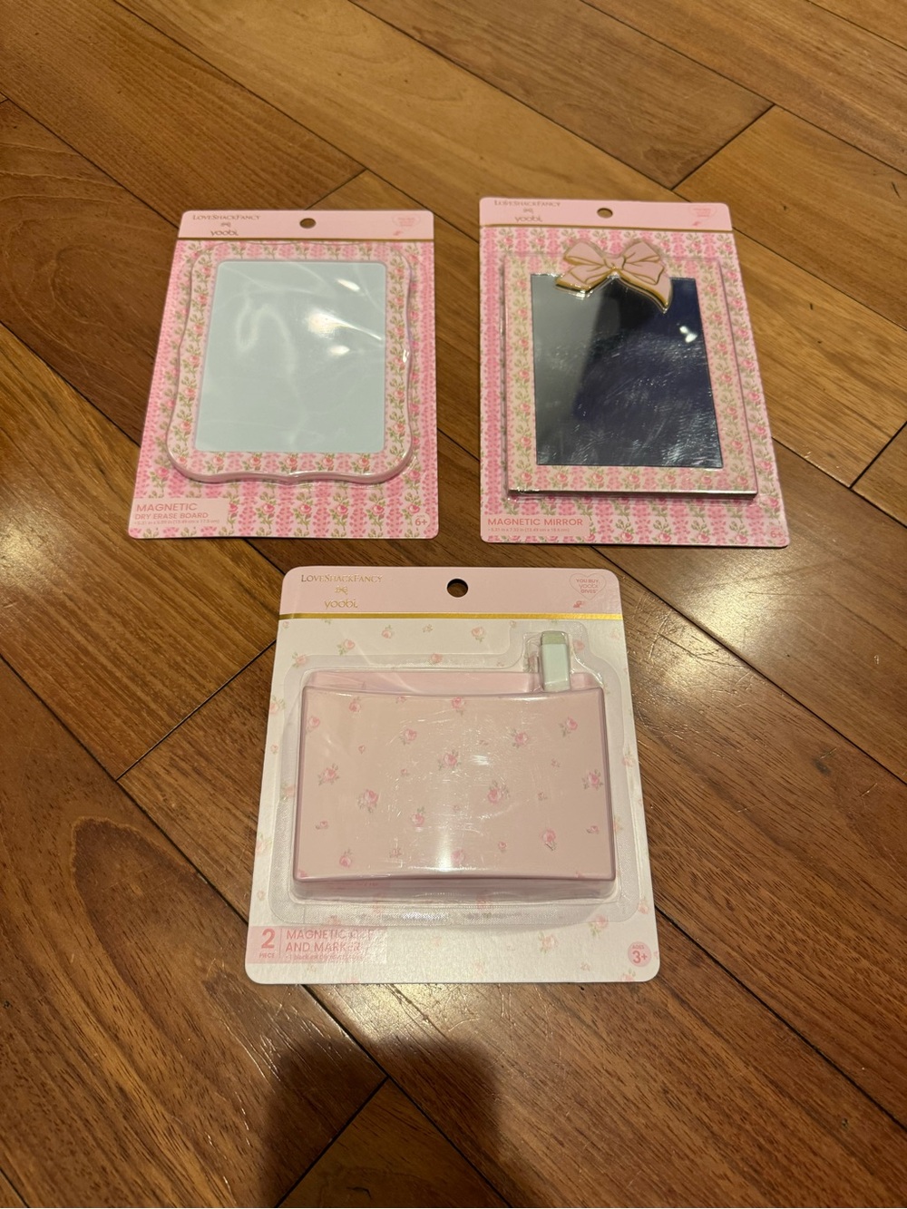 Loveshack Fancy x Target Mirror, Dry Erase Board and cup & marker